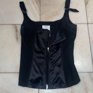Plein sud vintage  black bustier top size 38